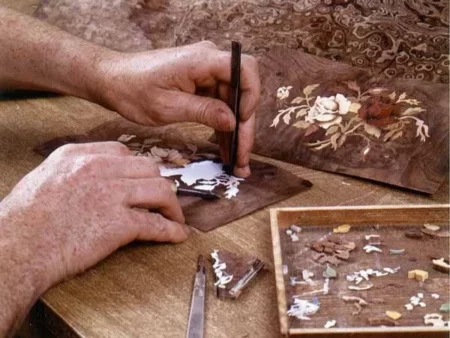 Réalisation d'une marqueterie