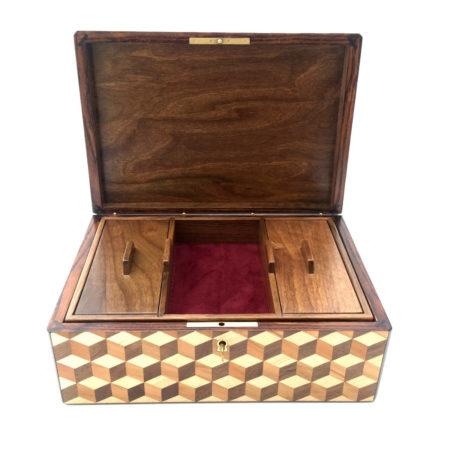 Coffret en marqueterie de cubes