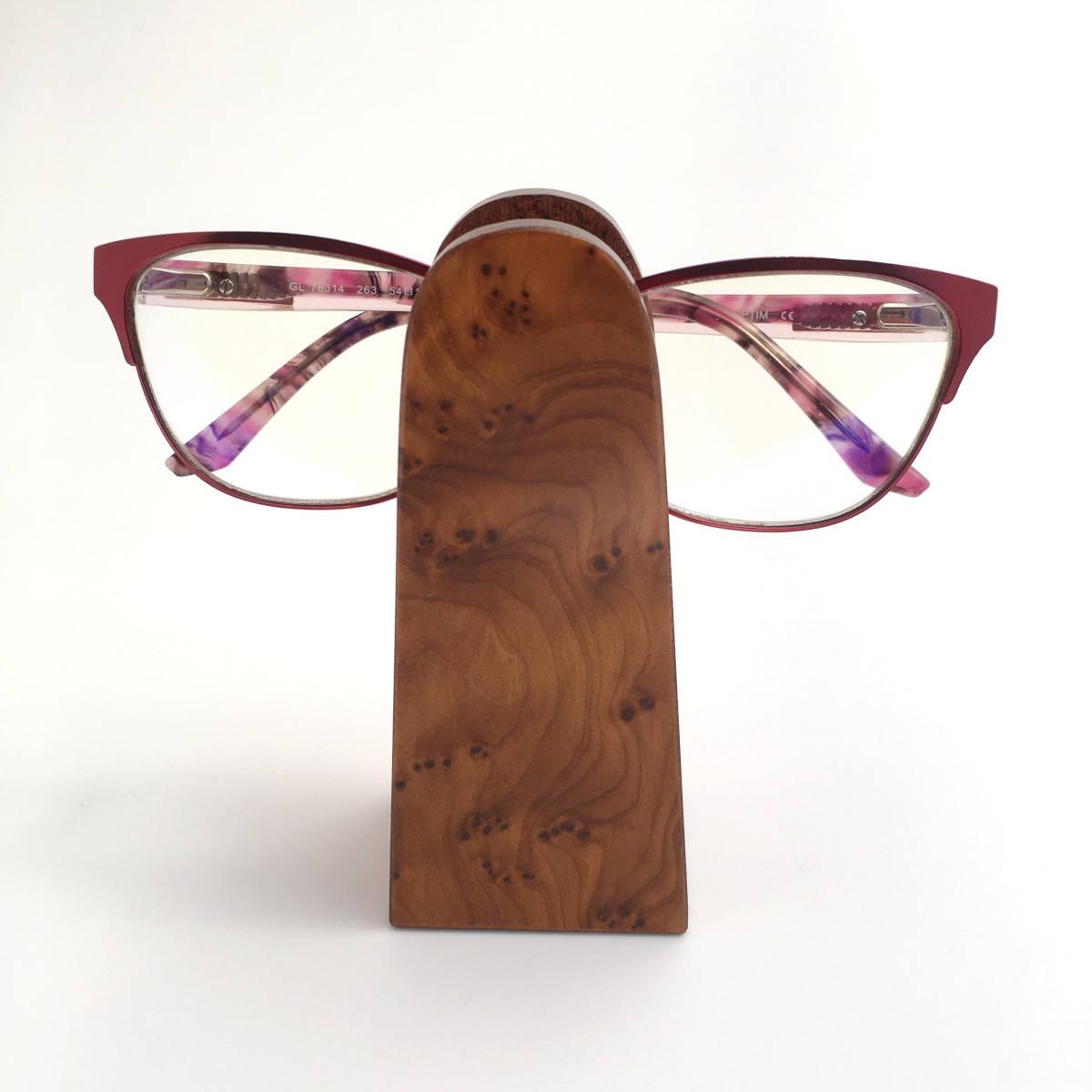 porte-lunette en bois loupe de frêne. Réf F3 - Bois Plaisir