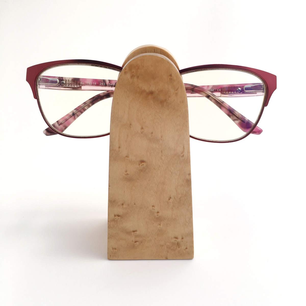 porte-lunette en bois érable moucheté. Réf F5 - Bois Plaisir