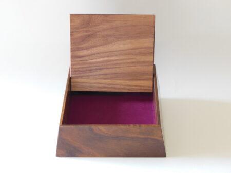 Coffret à bijoux - marqueterie "3 hibiscus" Réf A3